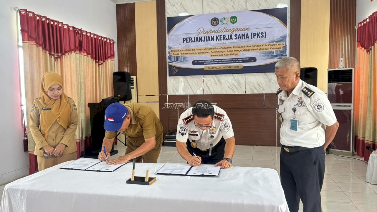 Dukung Ketahanan Pangan, Lapas Palopo Jalin Kerja Sama dengan Dinas Pertanian, Perikanan, dan Pangan