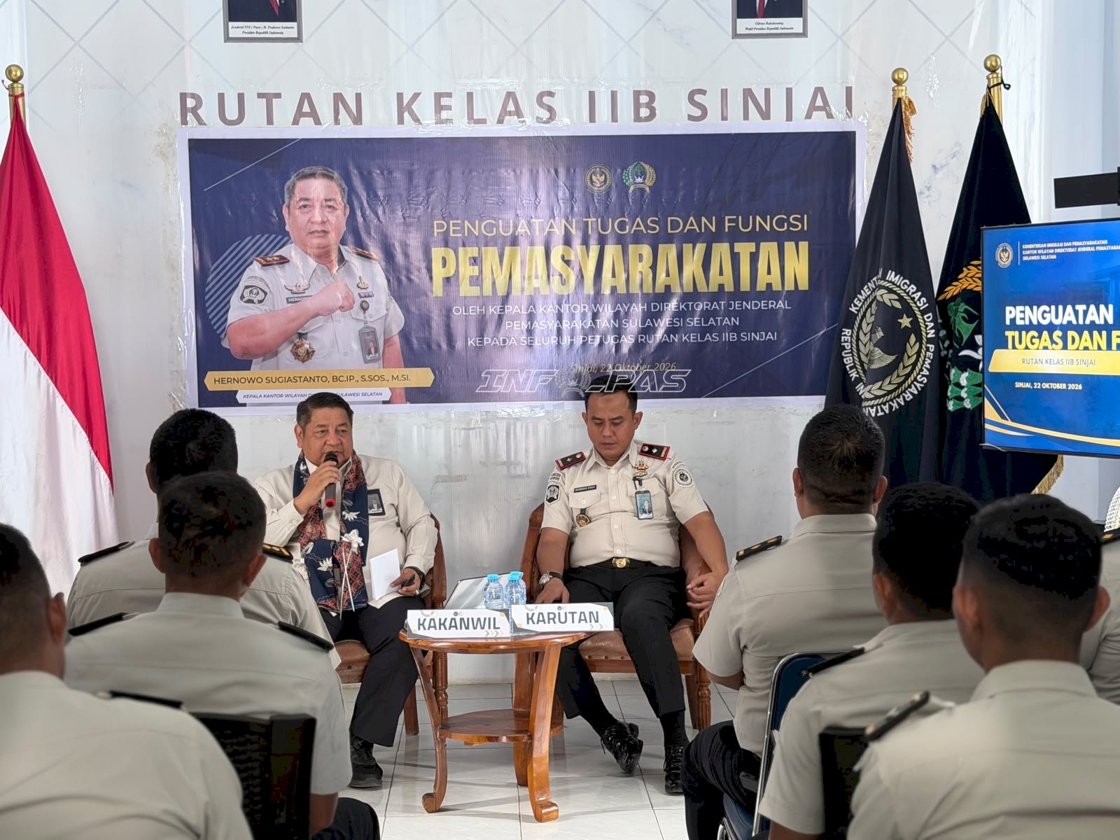 Rutan Sinjai Terima Kunjungan Kakanwil, Panen Sayuran hingga Penguatan Jajaran