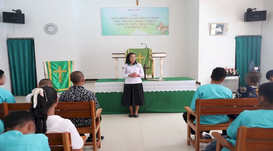 LPKA Ambon Bina Kerohanian Anak Binaan, Tanamkan Nilai Iman dan Moral