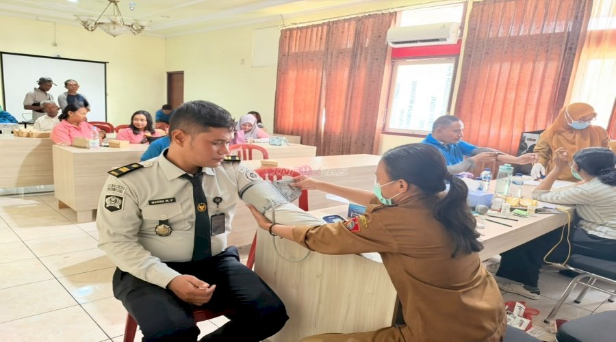  Bapas Ambon Gandeng Puskesmas Passo Gelar Skrining Kesehatan Klien dan Petugas
