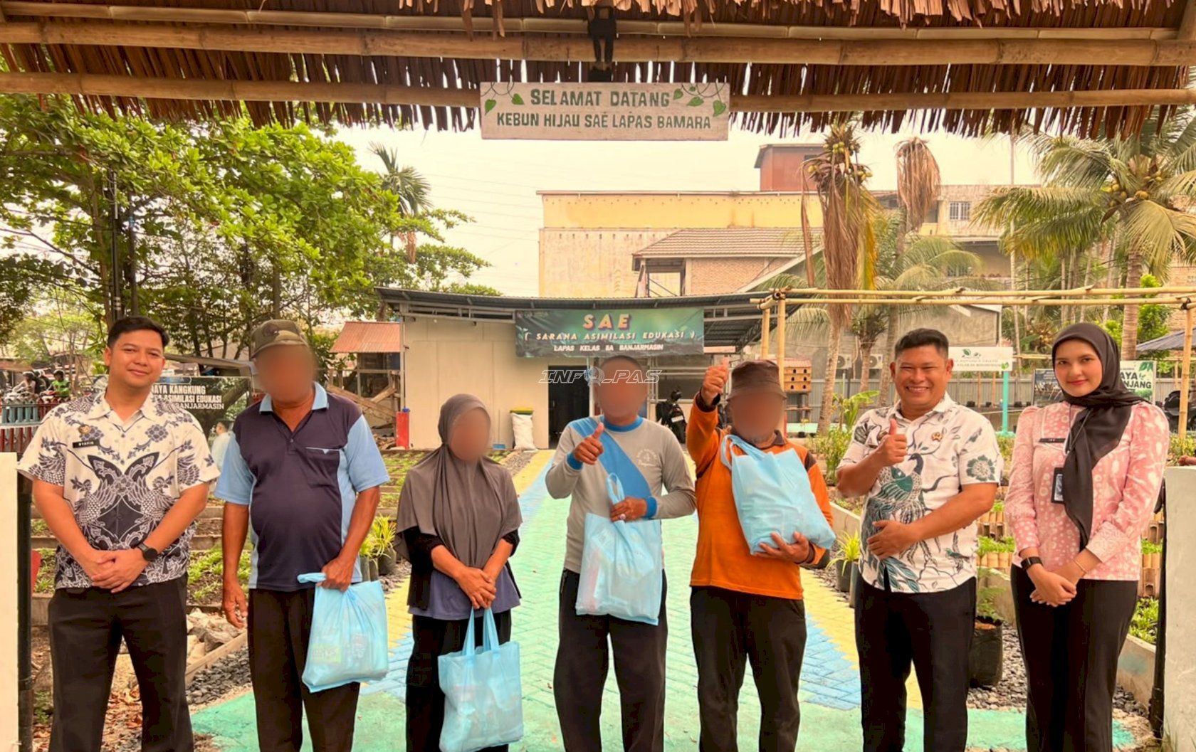 Aksi Sosial, Lapas Banjarmasin Salurkan 30 Paket Sembako bagi Masyarakat Sekitar