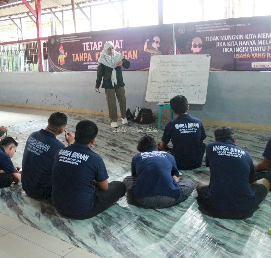 Gandeng PKBM Azzahra, Lapas Banjarmasin Gelar Pembelajaran Paket A hingga C