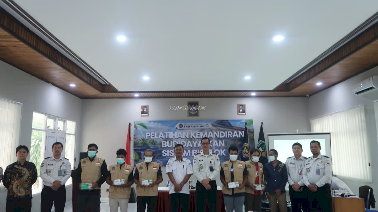 Latih Keterampilan Klien, Bapas Pangkalan Bun Gelar Pelatihan Budi Daya Ikan