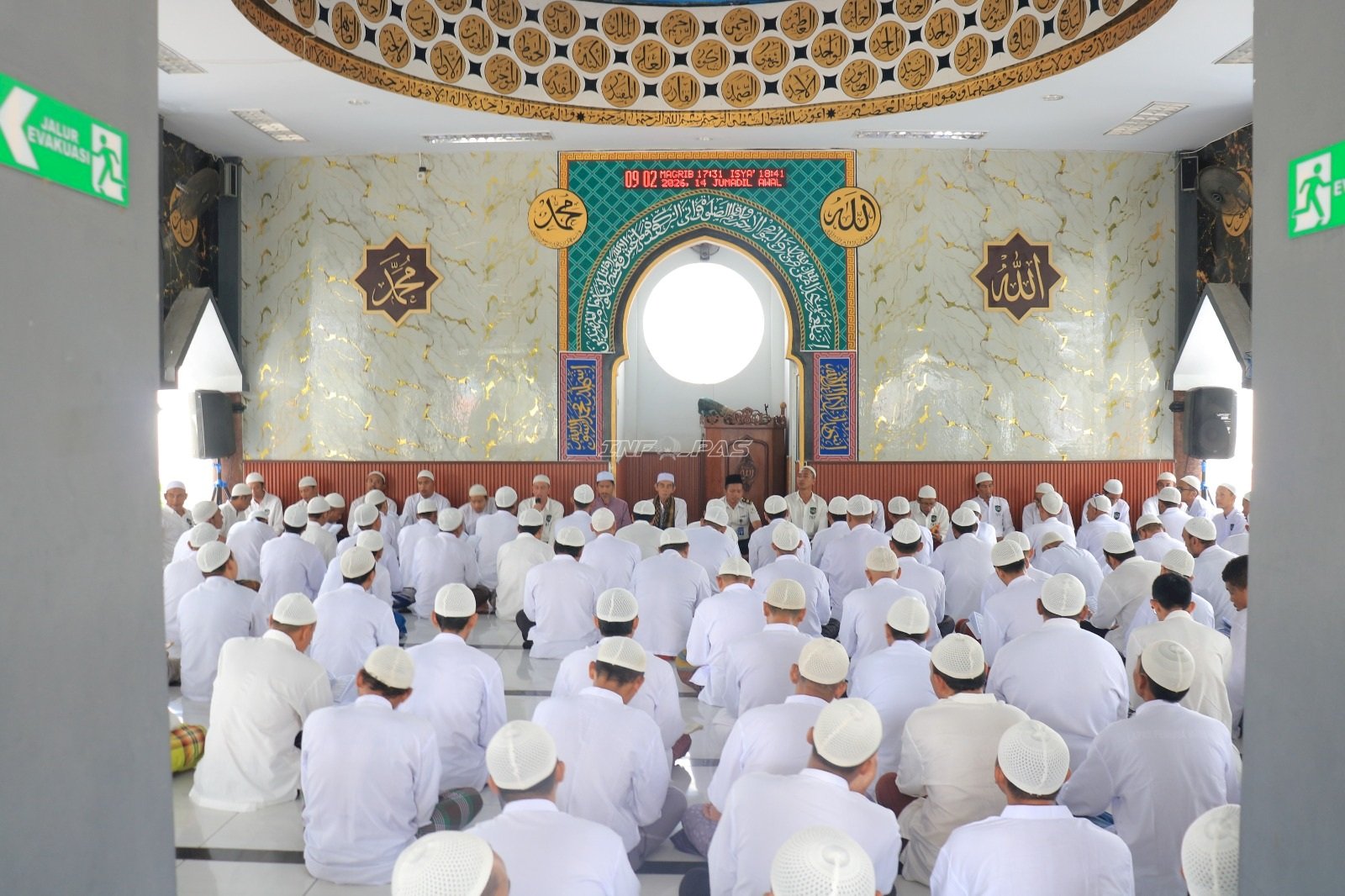 Perdalam Tauhid, Warga Binaan Lapas Pemuda Madiun Ikuti Pembinaan Keagamaan