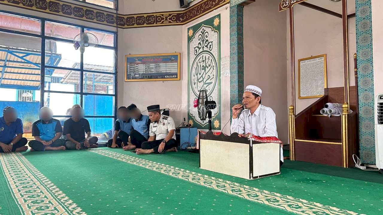 Bangun Semangat Beribadah, Rutan Marabahan Gelar Ceramah Agama tentang Anjuran Iktikaf