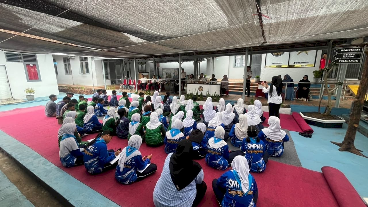 Gandeng BNNK Belitung, Lapas Tanjungpandan Beri Edukasi Antinarkoba kepada Pelajar SMP