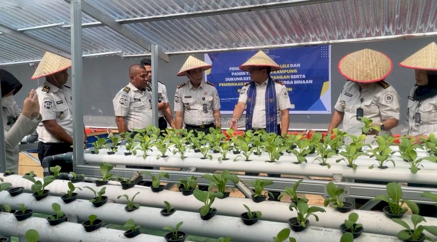 Wujudkan Ketahanan Pangan Berkelanjutan, Rutan Ambon Tebar Benih Lele dan Panen Telur Ayam Kampung