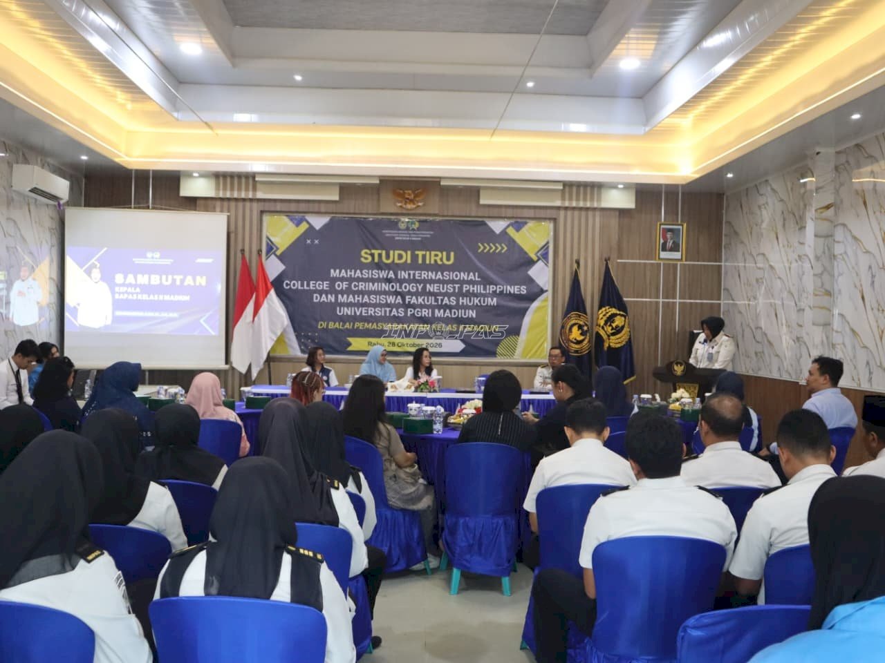 Bapas Madiun Terima Kunjungan Studi Tiru NEUST Philippines dan Fakultas Hukum Unipma