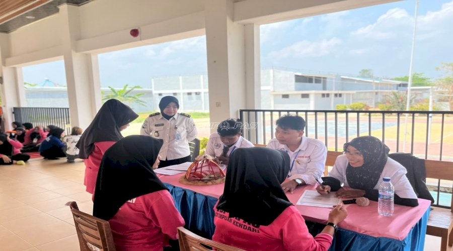 Lapas Perempuan Kendari Gandeng Puskesmas Lepo-Lepo Gelar Mobile VCT HIV/AIDS dan Penyuluhan Kesehatan