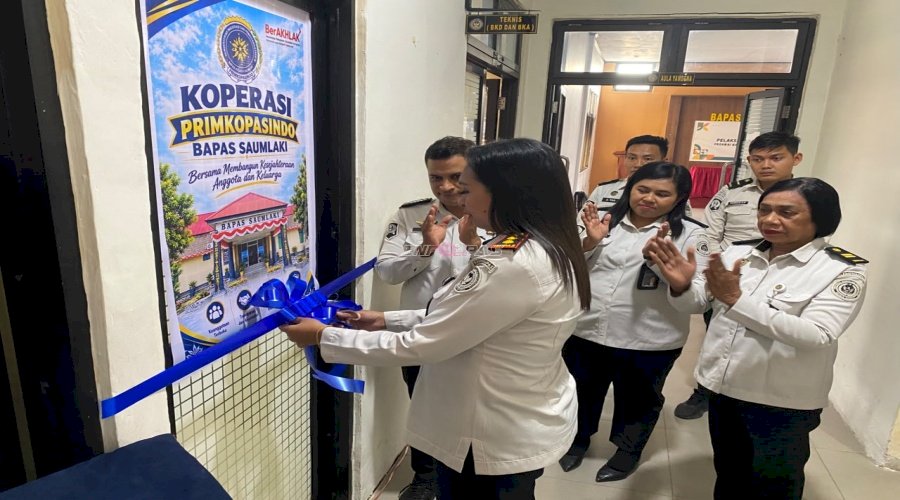 Resmikan Primkopasindo, Bapas Saumlaki Perkuat Semangat Kebersamaan dan Kesejahteraan Petugas