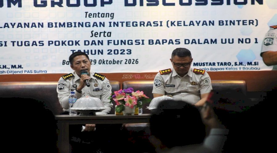 Bapas Baubau Gelar FGD Kelayan Binter, Perkuat Sinergi Lintas Sektor