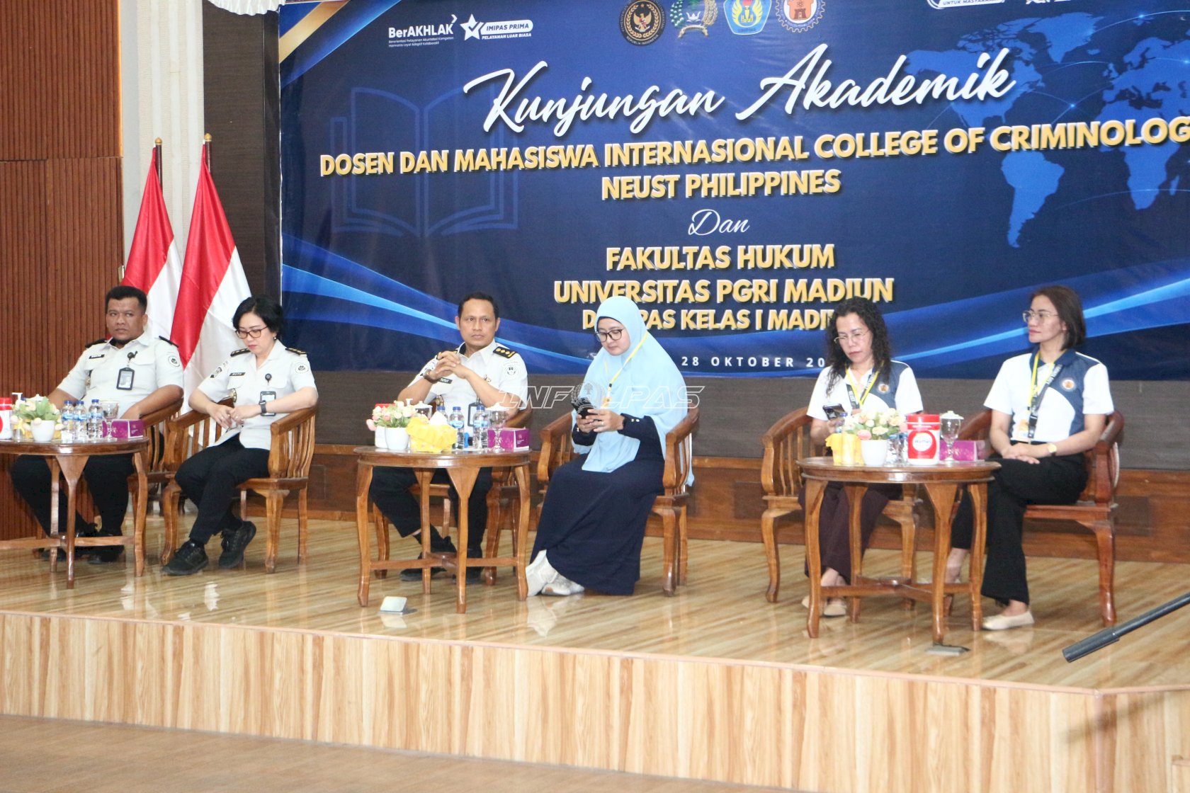 Lapas Madiun Perkenalkan Program Pembinaan kepada Akademisi NEUST Philippines dan Unipma