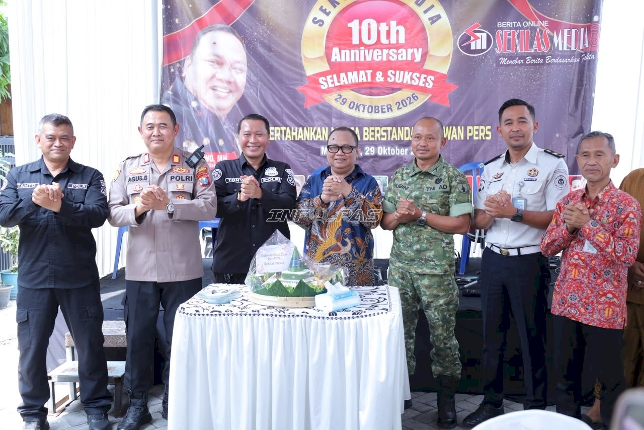 Sinergi Bersama Media, Lapas Mojokerto Hadiri HUT Satu Dekade Sekilas Media