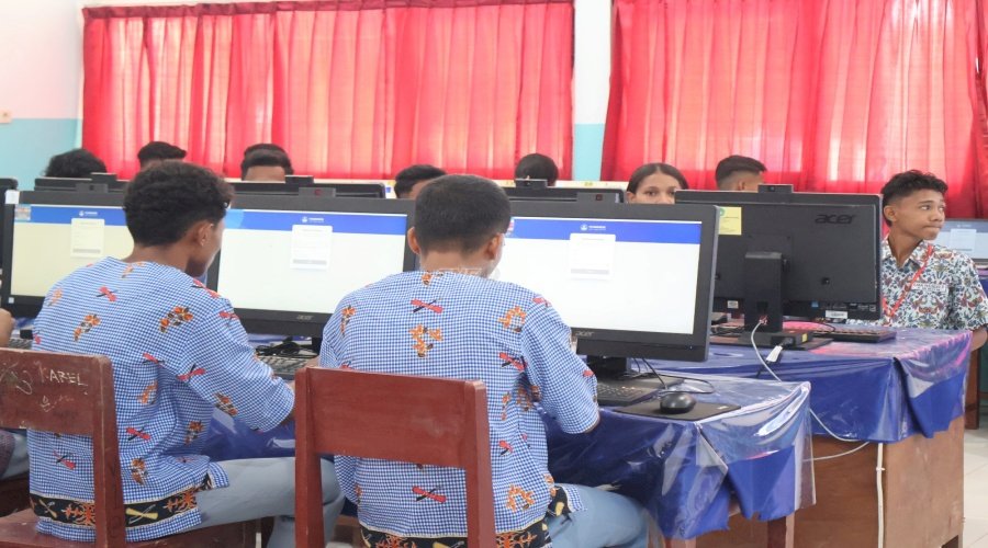 Petugas LPKA Ambon Dampingi Anak Binaan Ikuti Uji Kompetensi