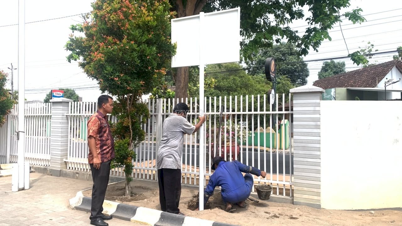 Amankan Aset Negara, Bapas Klaten Pasang Plang Rumah Dinas dan Kantor