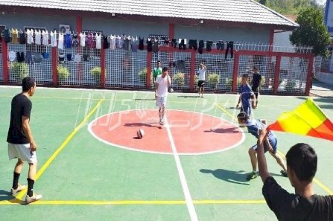 Tim Futsal Rutan Manado & Rudenim Manado Gelar Uji Coba Futsal