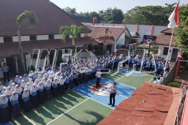Ratusan Siswa SMP Sesaki Rutan Rangkasbitung