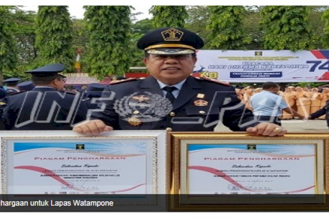 Lapas Watampone Berhasil Menyabet 2 Penghargaan