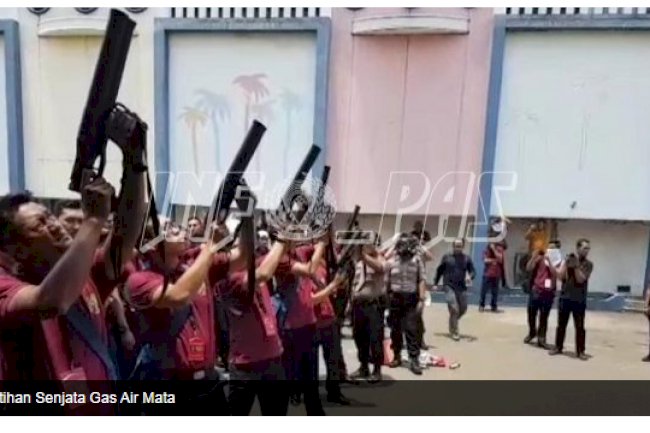 Tunas Pengayoman Rutan Batang Ikuti Pelatihan Senjata Gas Air Mata