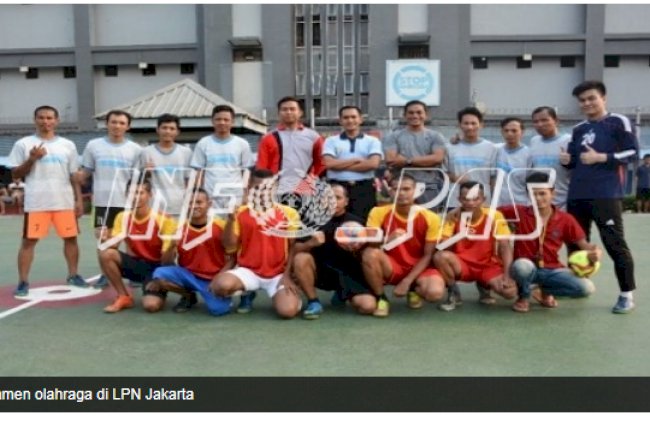 WBP Semarakkan Turnamen Futsal & Voli di LPN Jakarta
