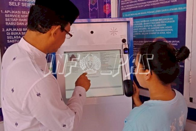 Layanan Self Service Permudah WBP Akses Informasi Lewat Finger Print