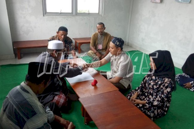 Tembok Penjara Tak Halangi Tahanan LPN Pangkalpinang Menikah