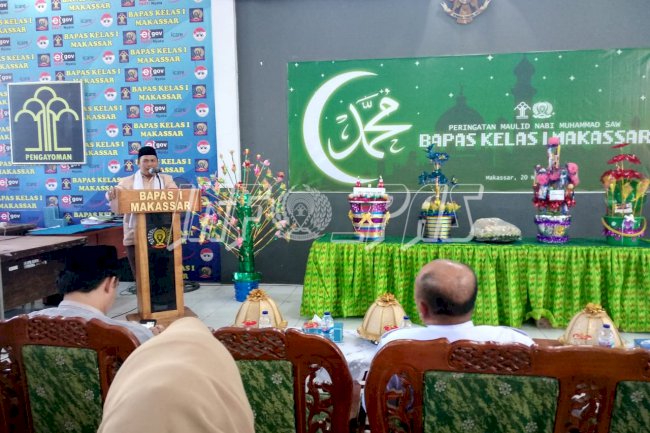 Bapas Makassar Hadirkan Da'i Mantan WBP di Peringatan Maulid Nabi Muhammad SAW