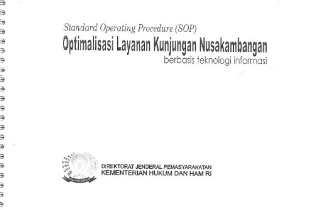 SOP Optimalisasi Layanan Kunjungan Nusakambangan Berbasis Teknologi Informasi