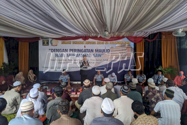 Petugas & WBP Rutan Palangka Raya Diajak Jadikan Rasulullah SAW Idola