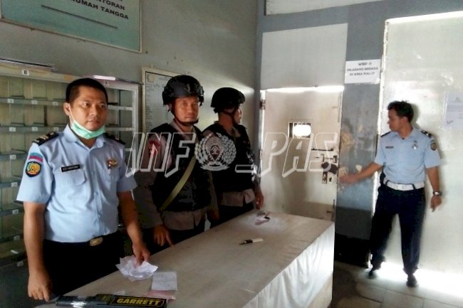 Cegah Gangguan Kamtib, Lapas Sampit Bersinergi Dengan Kepolisian Setempat