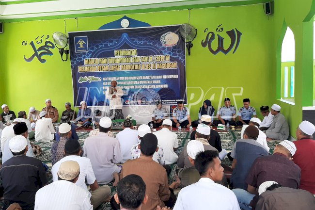 Teladani Sifat Rasulullah, WBP LPN Kasongan Peringati Maulid Nabi