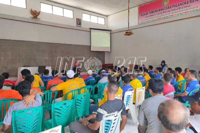 WBP Rutan Palangka Raya Ikuti Penyuluhan, Konseling, Serta Pemeriksaan HIV/AIDS dan Sipilis