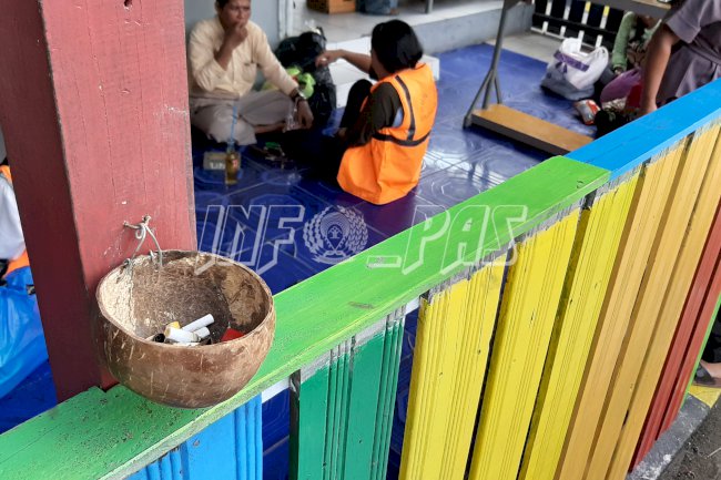 Lapas Pangkalan Bun Laksanakan Program "Bebas Puntung Rokok"