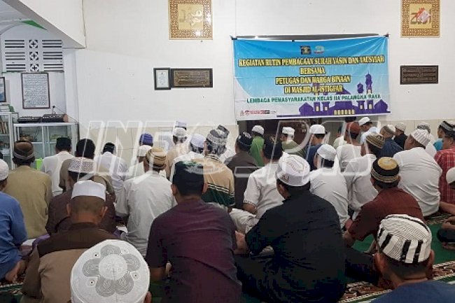 WBP & Petugas Lapas Palangka Raya Rutin Ikuti Pengajian