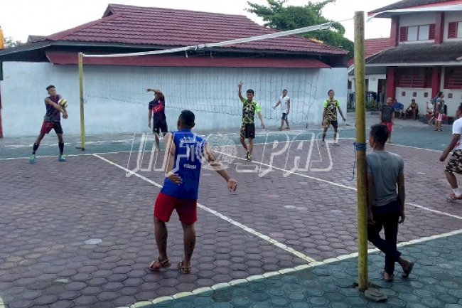 Sore Hari, WBP Lapas Pangkalan Bun Rutin Berolahraga