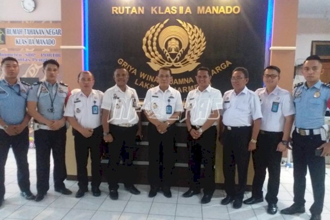 Datangi Rutan Manado, Ini Pesan Dir. Watkes & Rehab