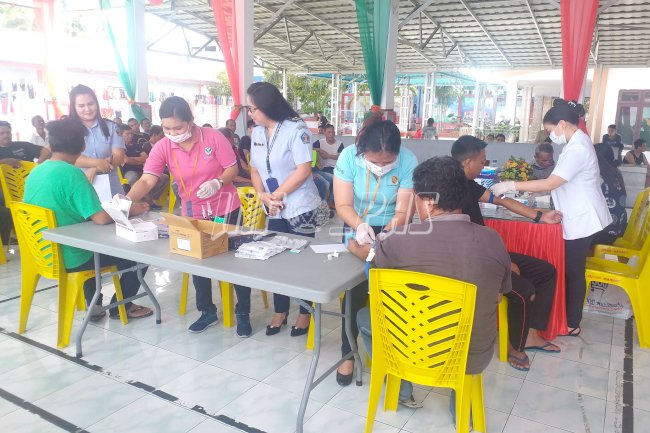 WBP Rutan Manado Jalani Screening HIV & Hepatitis