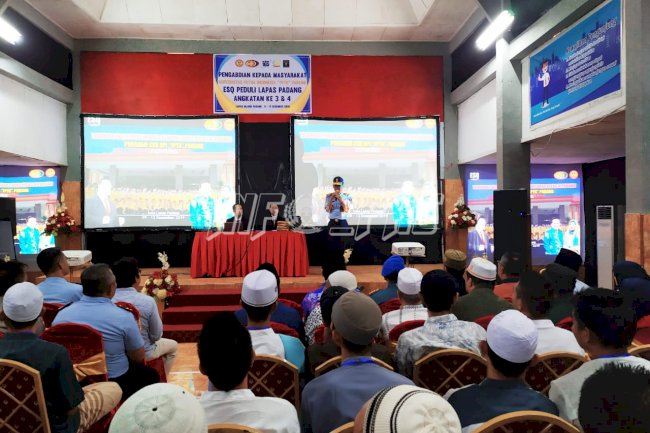 850 WBP Lapas Padang Sudah Ikuti Training ESQ 