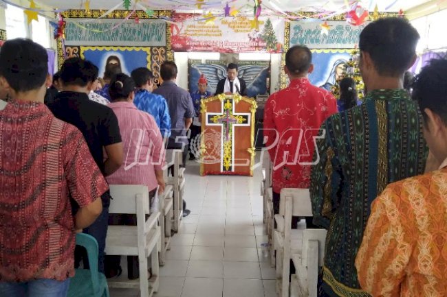 Lapas Muara Teweh Rayakan Natal Bersama GKE Muara Teweh 