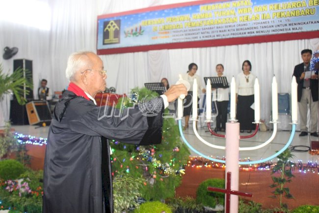 Dengan Semangat WBK, Lapas Pekanbaru Gelar Perayaan Natal 2019