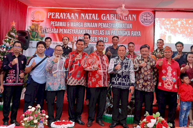 WBP Lapas Palangka Raya Rasakan Sukacita Natal Bersama Keluarga