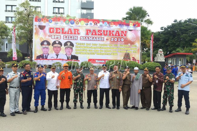Rutan Mamuju Ambil Bagian Dalam Gelar Pasukan Operasi Lilin Siamasia 2019 