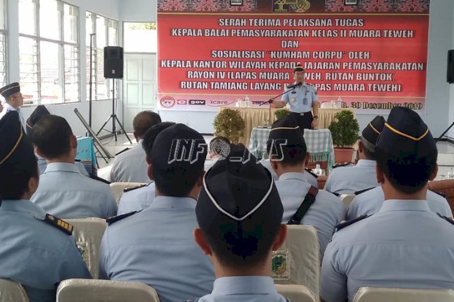 Kakanwil Kalteng Sosialisasikan KUMHAM CORPU di Lapas Muara Teweh