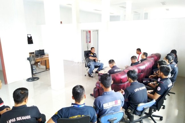 Jajaran Lapas Sukamara Evaluasi Kinerja 2019