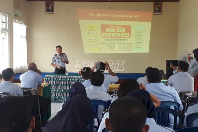 Kalapas Palangka Raya Paparkan Kemenkumham Corporate University