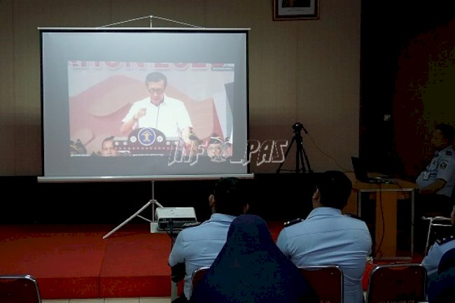 Jajaran LPN Jakarta Ikuti Teleconference Deklarasi Janji Kinerja Tahun 2020