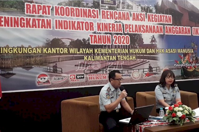 Kalapas Palangka Raya Paparkan Rencana Aksi Lapas Palangka Raya Tahun 2020