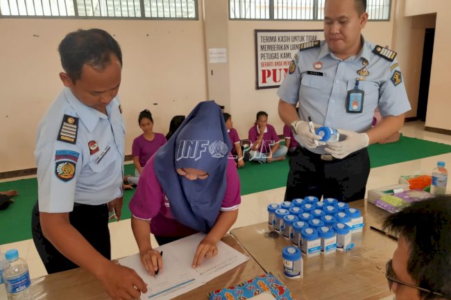 25 WBP LPP Palangka Raya Dites Urin, Ini Hasilnya