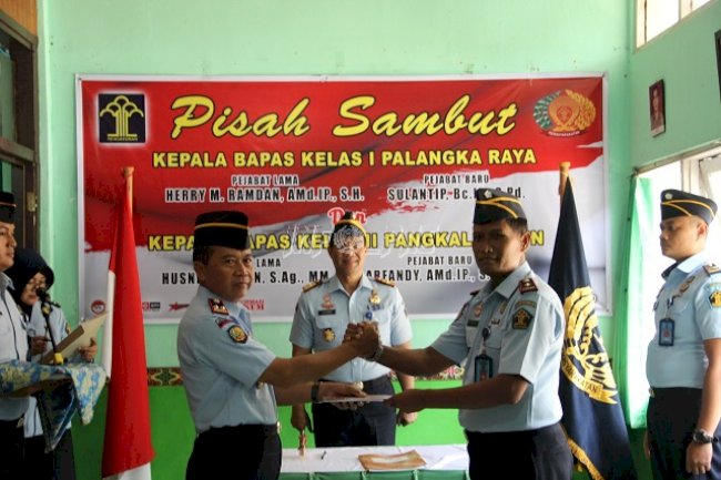 Tampuk Pimpinan Bapas Palangka Raya Resmi Berganti