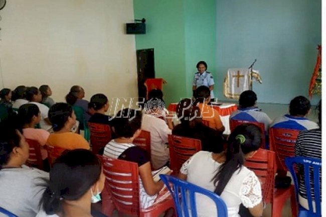 Kalapas Perempuan Ambon Pimpin Ibadah Rutin Kunci Usbu